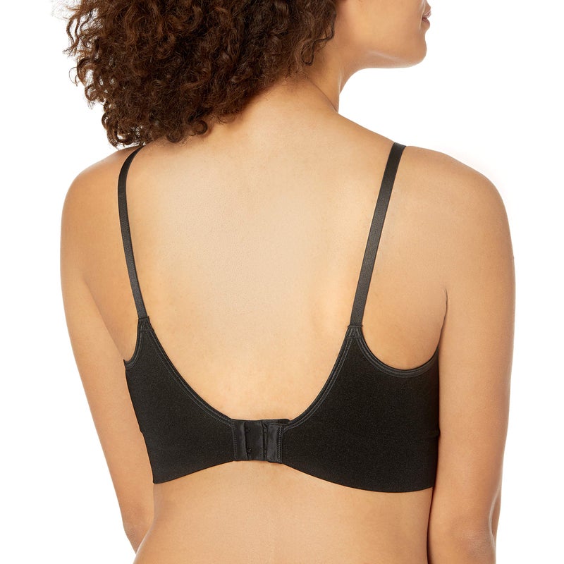 Warner's womens Easy Does It Dig-free Comfort Band With Seamless Stretch Wireless Lightly Lined Convertible Comfort Bra, Rich Black, Large US - Image 2